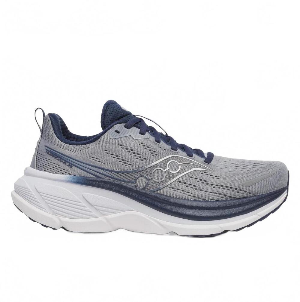 NEW SAUCONY men's hurricane 25 shoes in flint/navy